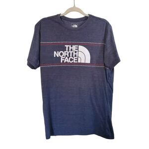 The North Face Half Dome Dark Gray Slim Fit T-shirt, Men's Size Large